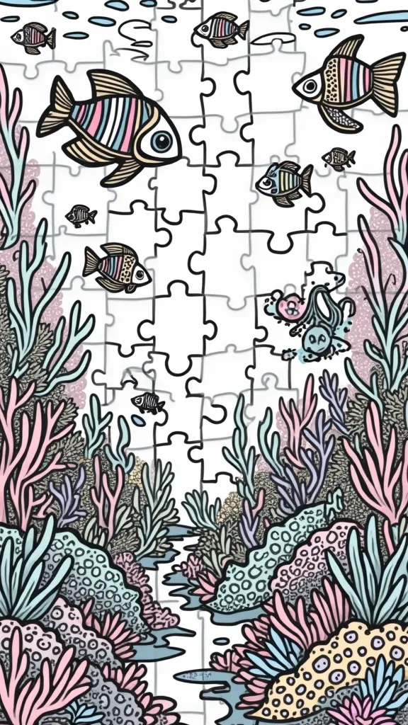 jigsaw coloring pages